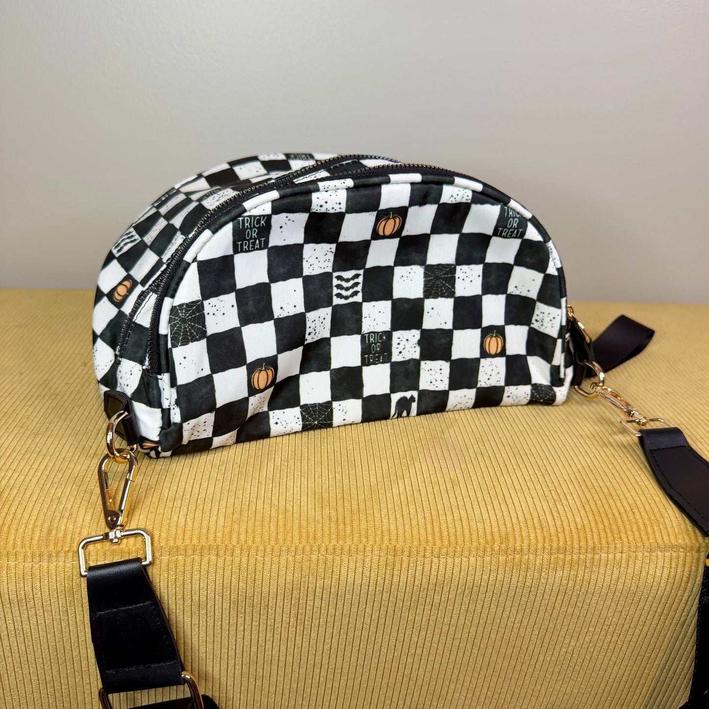 The Roni Nylon Crossbody - Halloween Fall Plaid Trick or Treat