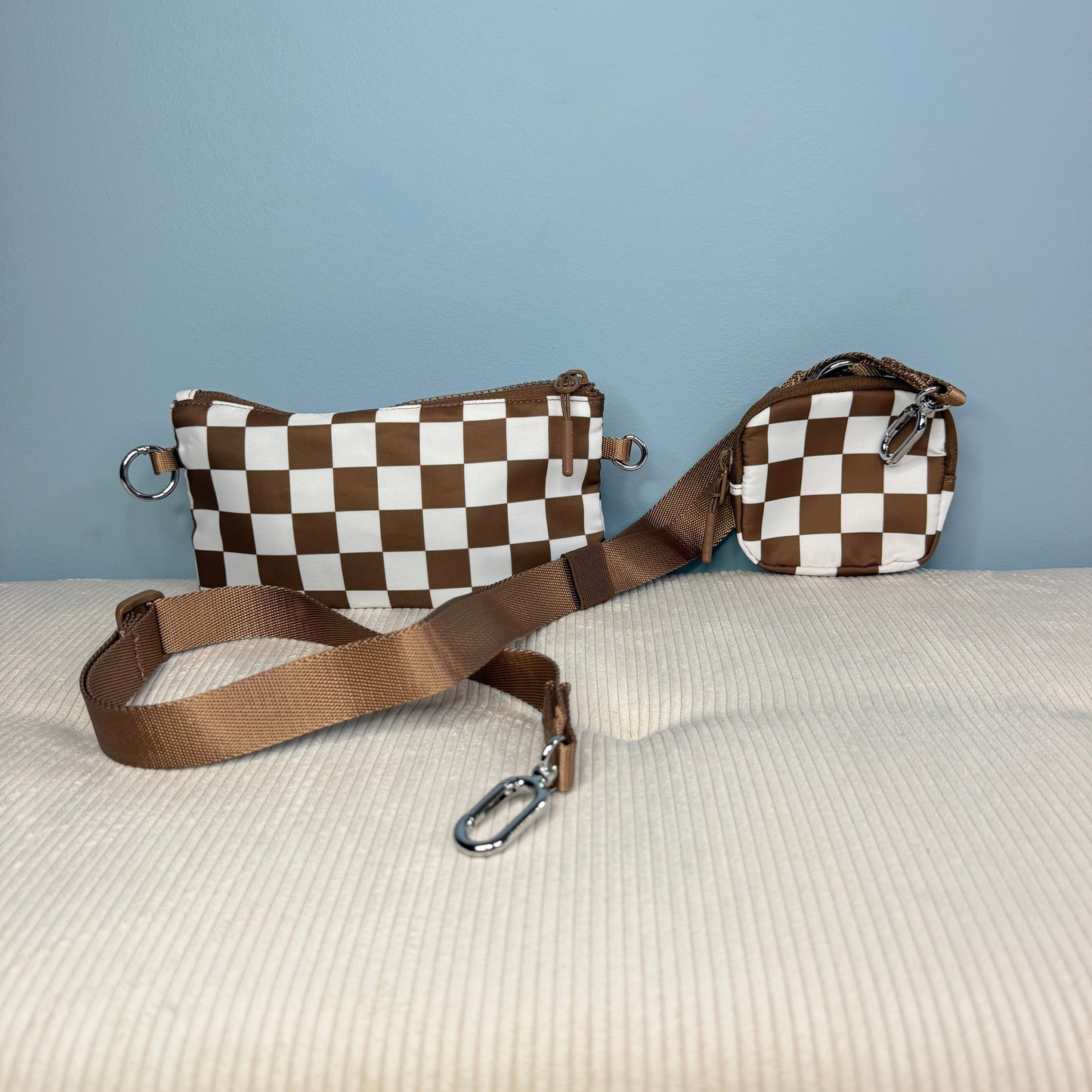 Tara - Double Pouch Nylon Crossbody