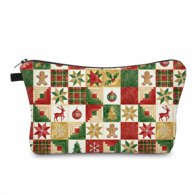 Pouch - Christmas Winter - Quilted Plaid