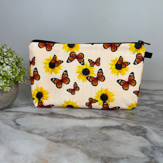 Pouch - Butterfly Orange Sunflower