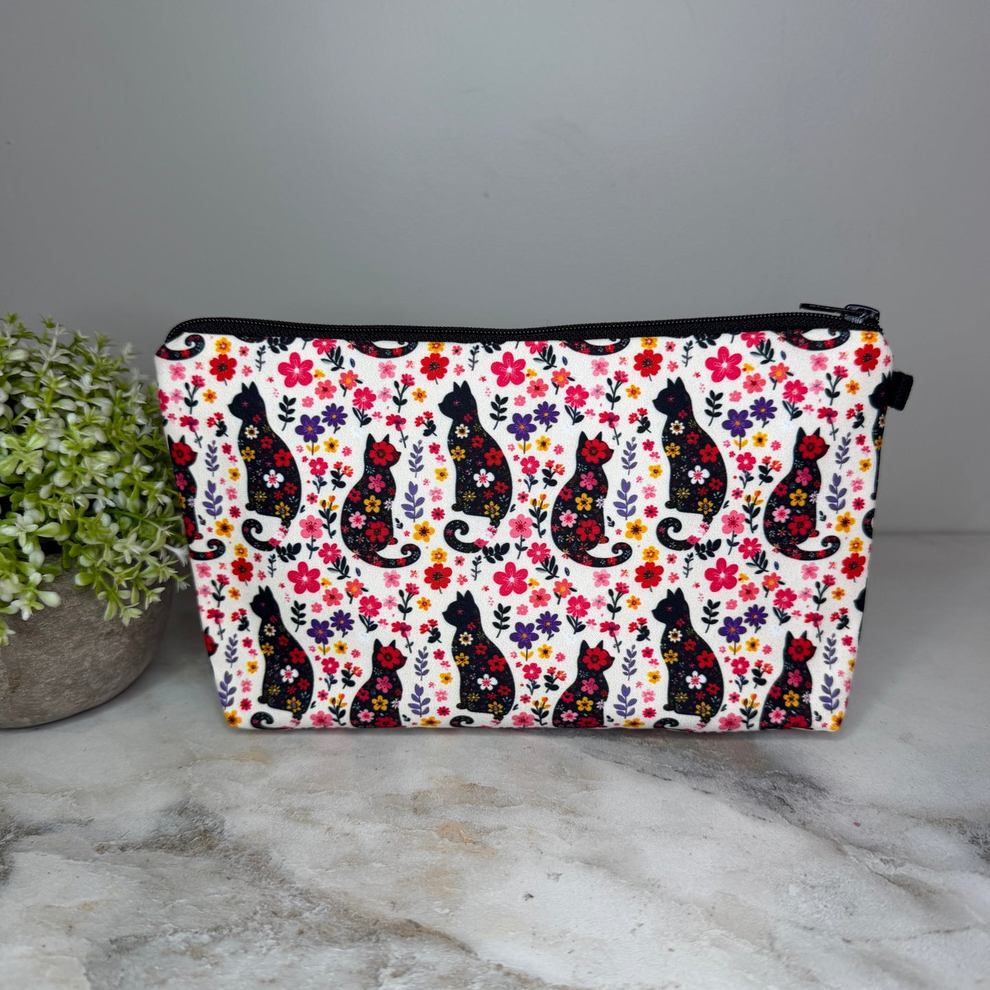 Pouch - Cat Floral