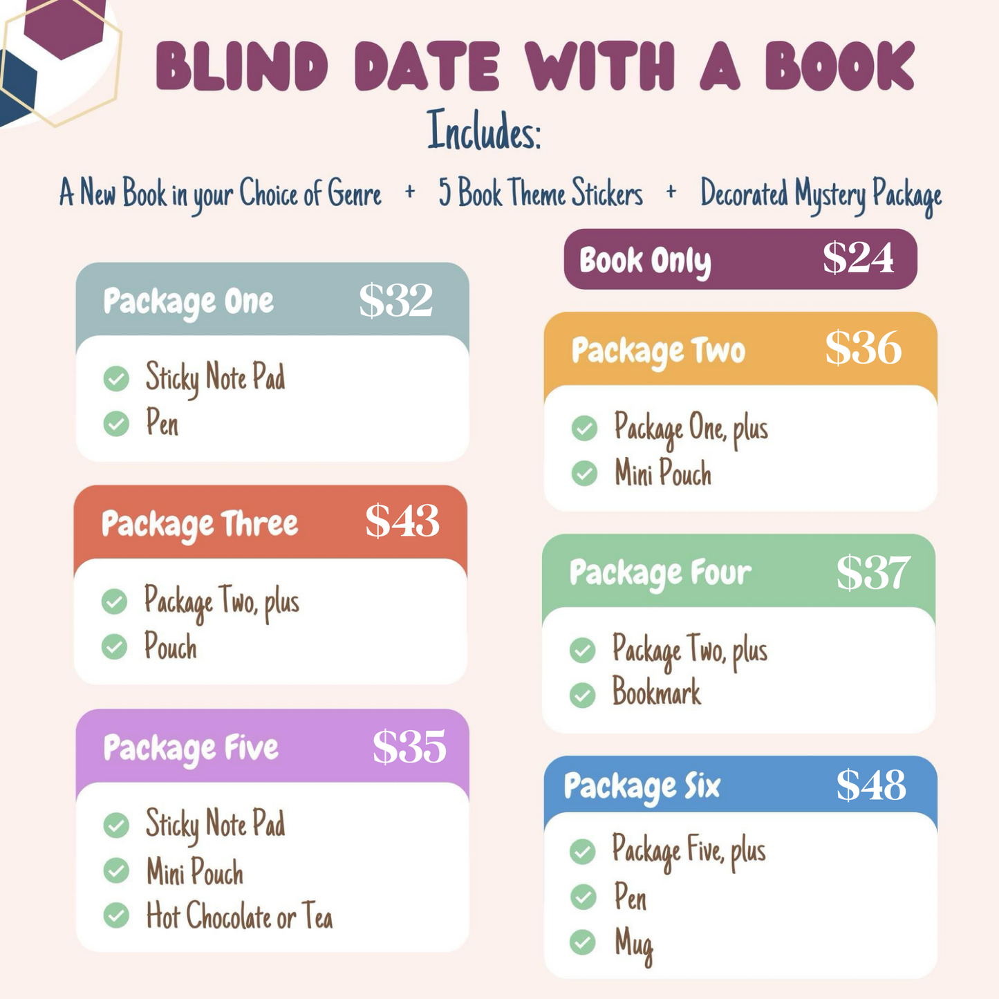Blind Date with a Book package 2